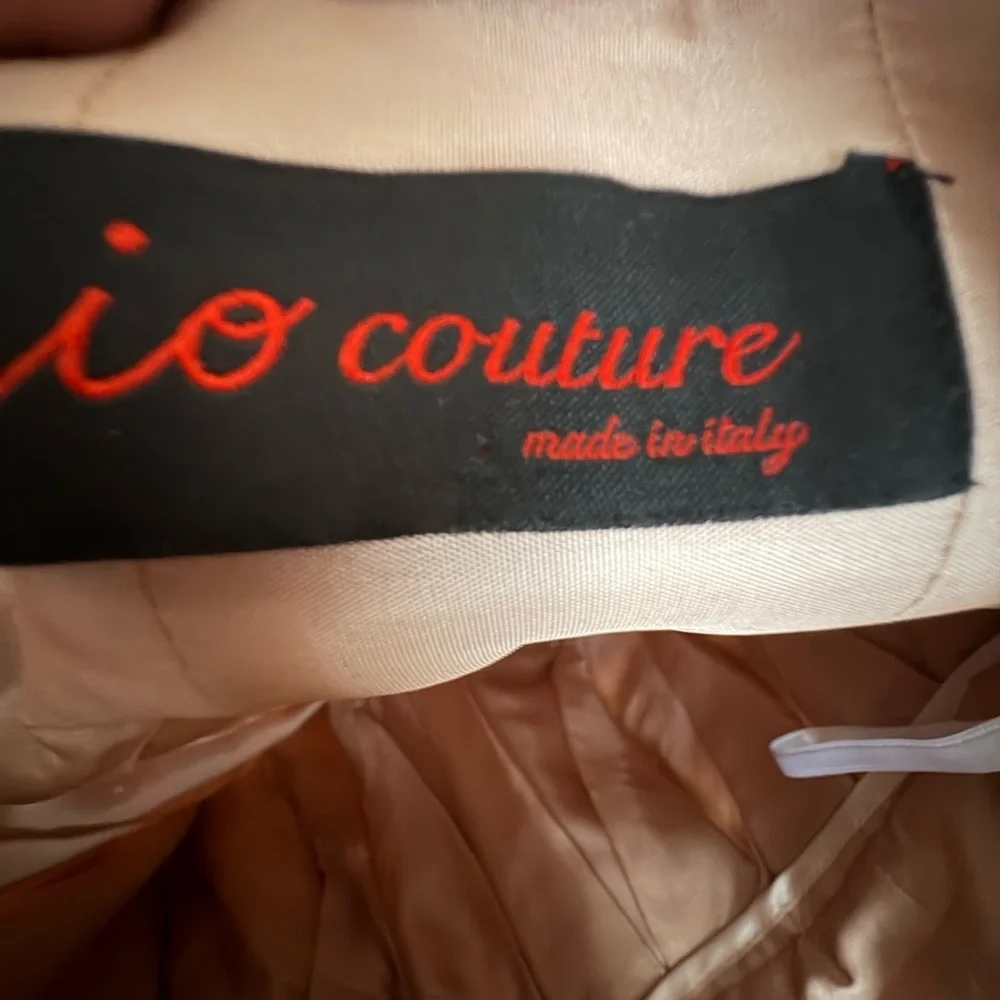 Io Couture Embroidered Foliage Petticoat Skirt Blush Pink